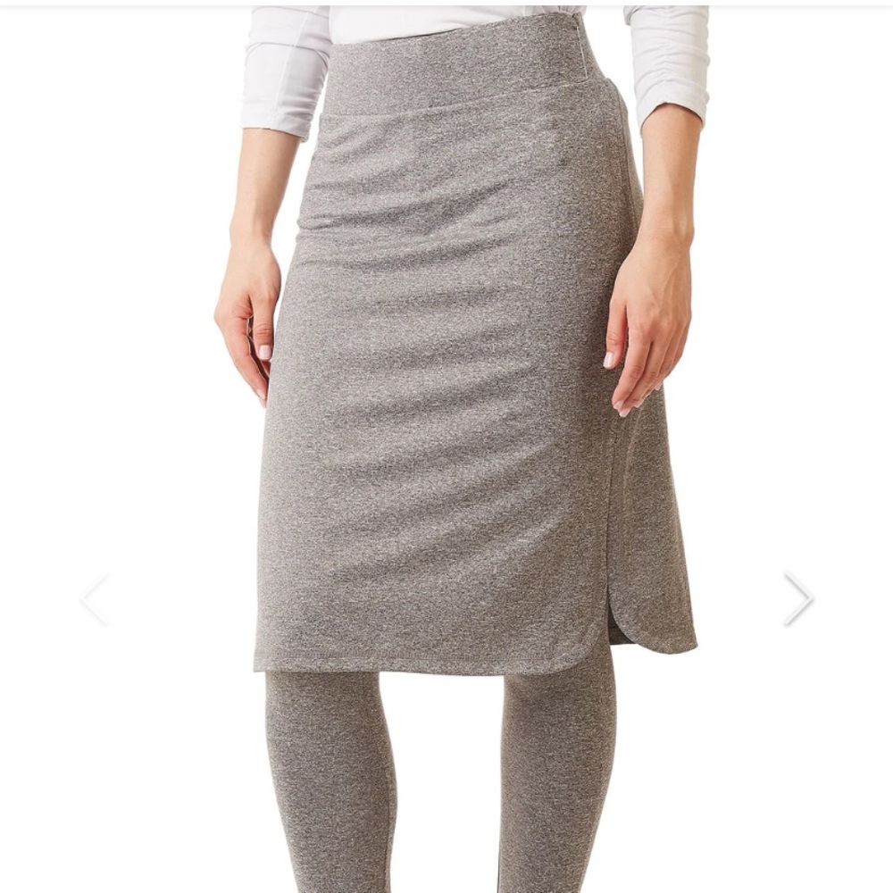 {Snoga} Long ShirtTail Snoga Heather Grey Sport Skirt
